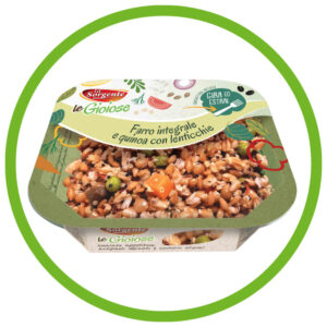 insalate di cereali e legumi con verdure le gioiose la sorgente - insalata di farro e quinoa con lenticchie